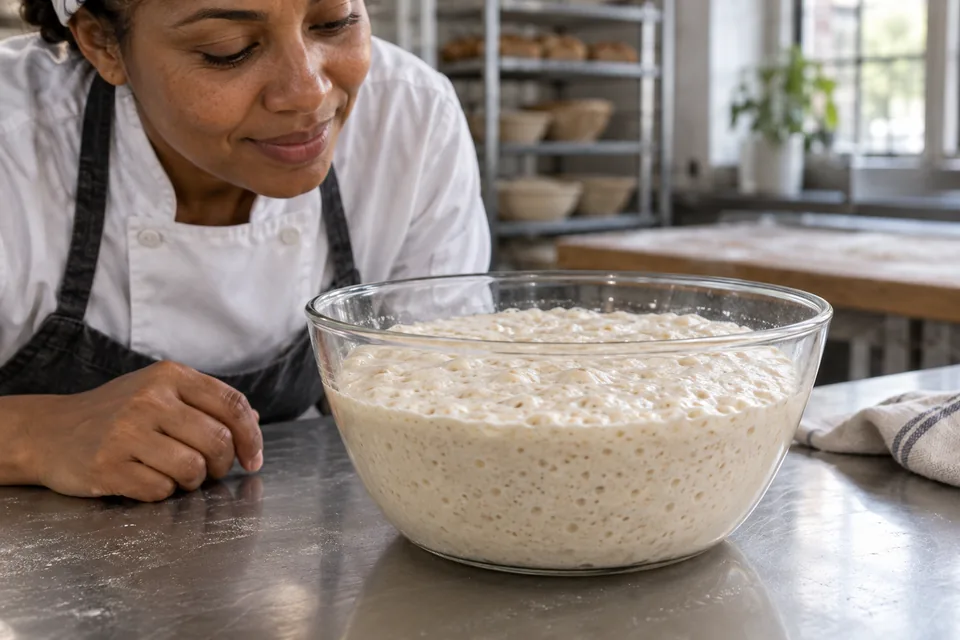 Poolish is one example of a preferment; other types can be much firmer.